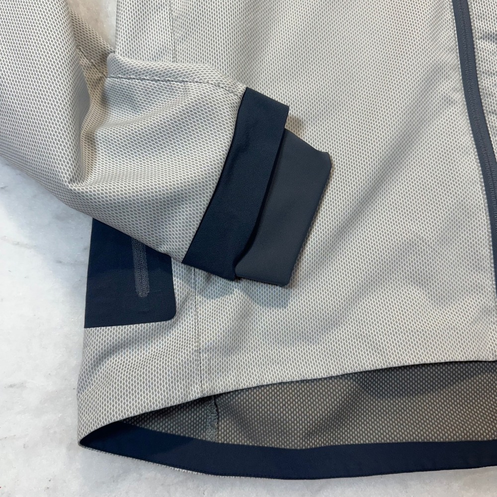 Arc'teryx Full Zip Jacket Mens Large Gray Navy Reflective Hiking Gorpcore - Picture 2 of 12